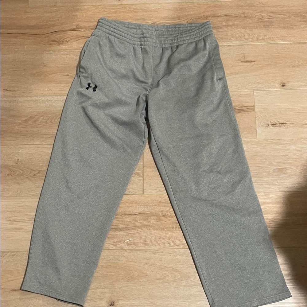 Under Armour Gray and White Athletic Pants